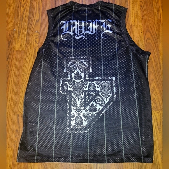 Mens Xl Set4lyfe Graphic Print Performance Muscle Shirt Breathable Tank Top B5 - Picture 5 of 7